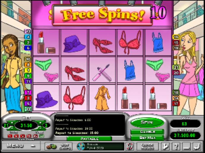 free slots shopping spree game
